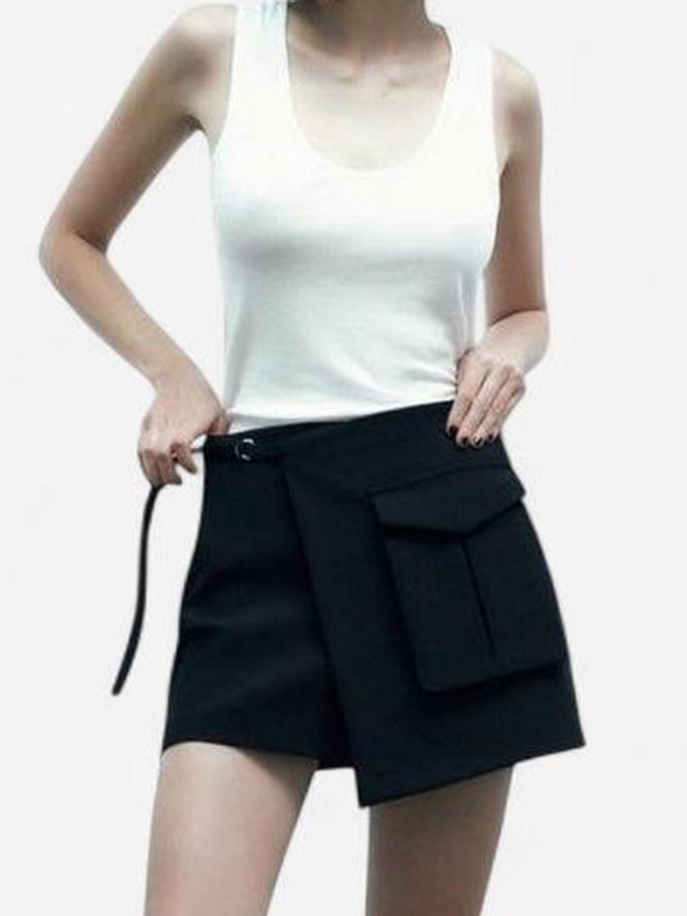 Zara cargo mini skort